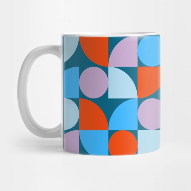 Vibrant Geometric Harmony by JuncaArtPrints